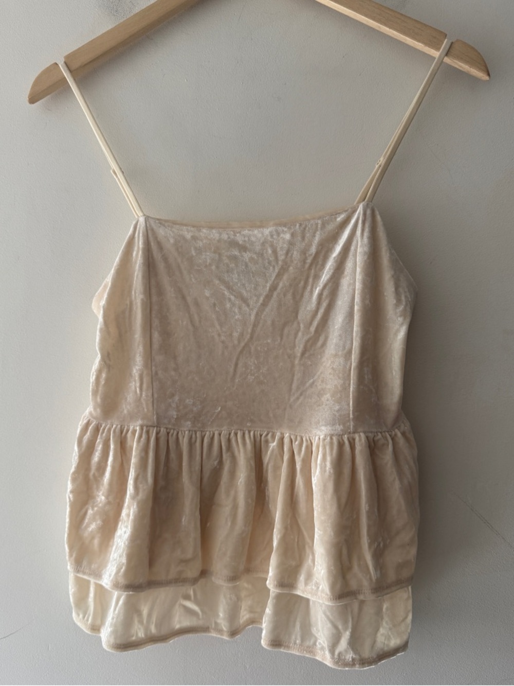 American‎ Eagle Velvet Tiered Babydoll Tank Top